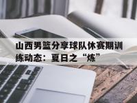星空体育APP-关于山西男篮分享球队休赛期训练动态：夏日之“炼”的信息